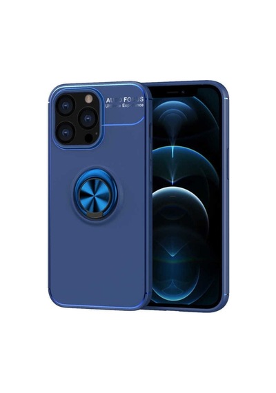 Uyumlu Iphone 14 Pro Max Kılıf Renkli Yüzklü Standlı Korumalı Kapak Çok Renkli
