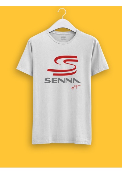 Fnbx Ayrton Senna İmzalı Senna Logolu T-shirt Beyaz