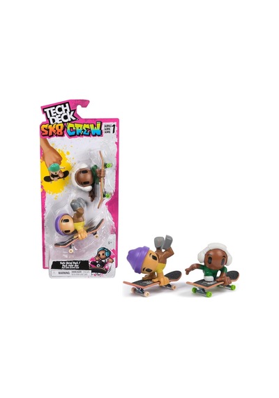 6071061 Tech Deck Sk8 Crew İkili Paket Çok Renkli