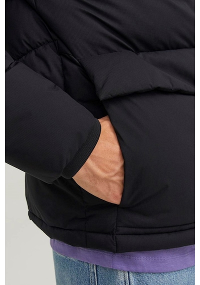 Feminist Siyah Logo Baskili Kapüsonlu Puffer Mont 77724k12238849.01 Siyah
