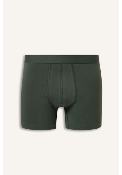Defacto Regular Fit Beli Lastikli 3lü Pamuklu Boxer Seti I1733ax26aukh236 Haki-kh236