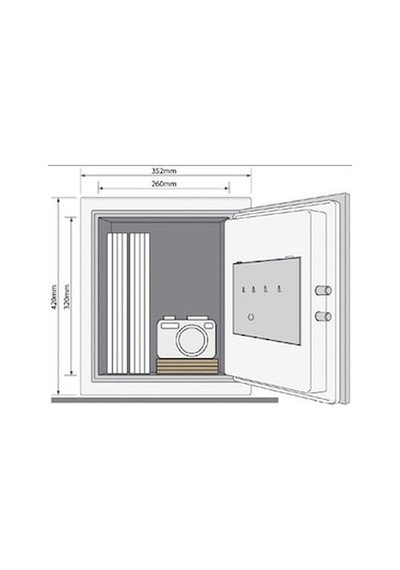 Yale YFM/420/FG2 Yangın Sertifikalı Büyük Boy Para Kasası (Outlet)