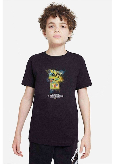 Tshirthane Ufc Despierta Baskılı Unisex Çocuk Siyah T-Shirt