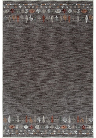 Hoom Rugs Otantik 2612 Gri Vintage Desenli Salon Halısı