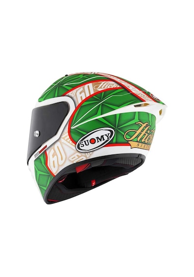 Suomy S1-Xr Gp Hıckman Edition 2023 Kapalı Kask Mat Beyaz - Yeşil