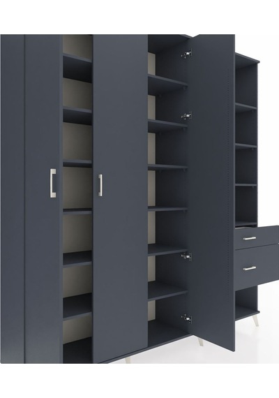 Hyperion Dolap 16 Raflı 2 Çekmeceli 3 Kapaklı 220x44x243 Antrasit-antrasit/antrasit Antrasıt/antrasıt - Antrasıt Hyperion Dolap 16 Raflı 2 Çekmeceli 3 Kapaklı 220x44x243 Antrasit-antrasit/antrasit Antrasıt/antrasıt - Antrasıt