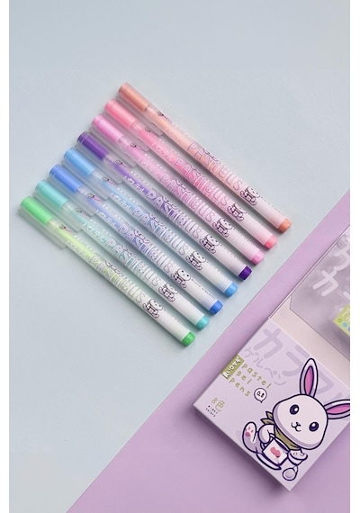 Jel Kalem Seti "pastels.", 0.8 , 8 Renk Pastel