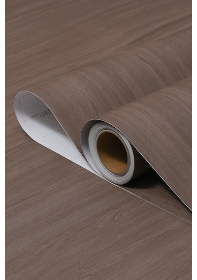 Yapışkanlı Folyo - Naturel Koyu Dişbudak Kaplama Kağıdı - Mobilya Duvar Kapı - 120cm Genişli - Kw255 120 X 600 Cm