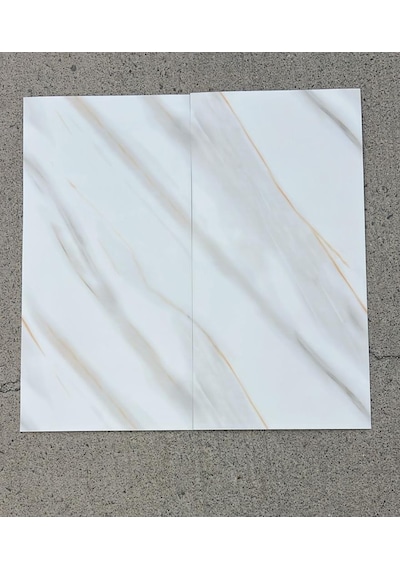 Shiny Beyaz-toprak Mermer Desenli 60x30cm Yapışkanlı Mutfak Banyo Kaplama Duvar Paneli Kağıdı Tx-106 Renkli