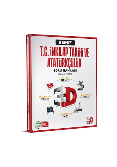 3d 2025 8. Sınıf Lgs İnkılap Tarihi Soru Bankası