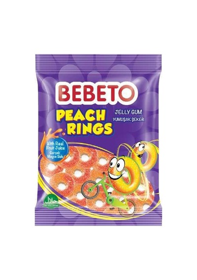 Peach Rings Şeftali Halkası 80gr