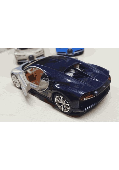 Oyuncak Metal Model Araba 1/36 Çek Bırak Bugatti Chiron Gri