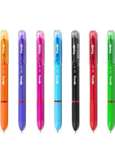 Rotrıng Jel Kalem 0.7 Mm 7 Renk Karışık Çok Renkli
