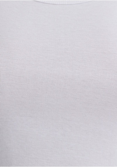 Mavi Kadın Yuvarlak Yaka Crop Basic Beyaz 1612374-620 Beyaz
