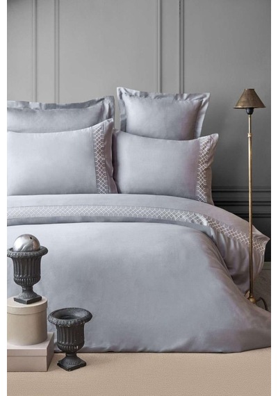 Apricitas Home Nakışlı Bambu Nevr.tek Kişilik Hera Gray
