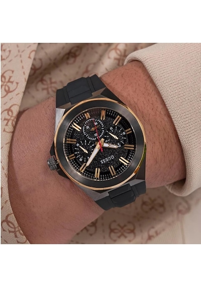 Guess Gugw0799g1 Quartz Silikon Siyah 46 Mm Erkek Kol Saati