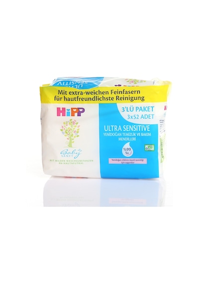 Hipp Ultra Hassas Yenidoğan Havlu 3 X 52 Adet