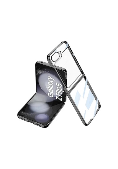 Newface Samsung Samsung Uyumlu Galaxy Z Flip 5 Kılıf Fold Element Kapak - Siyah