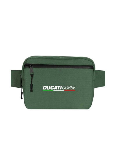Ducati Corse Text Yeşil Bel Çantası