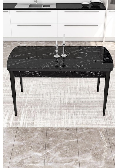 Canisa Concept Kor Serisi 70x114 Açılabilir Mutfak Masası Takımı Siyah Mermer Desen Masa 4 Bordo Sandalye Bordo Canisa Concept Kor Serisi 70x114 Açılabilir Mutfak Masası Takımı Siyah Mermer Desen Masa 4 Bordo Sandalye Bordo