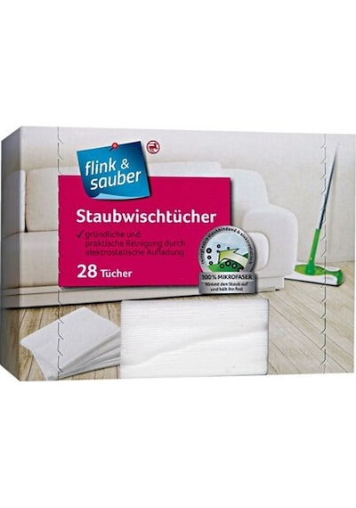 Flink & Sauber Toz Alma Bezi 28 Adet Beyaz 22 x 30 CM