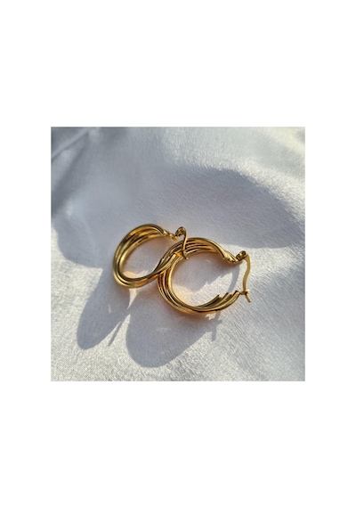 Triple Luxe Hoop Altın
