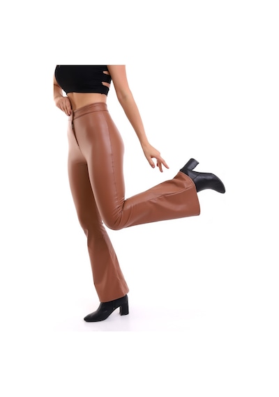 Winmoda34 Deri Ispanyol Paça Kahverengi