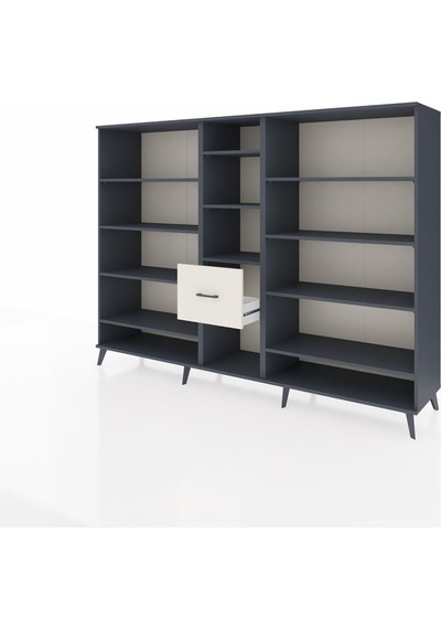 Hyperion Dolap 11 Raflı 3 Çekmeceli 220x44x163 Antrasit-antrasit Antrasit-antrasit/aytaşı Hyperion Dolap 11 Raflı 3 Çekmeceli 220x44x163 Antrasit-antrasit Antrasit-antrasit/aytaşı