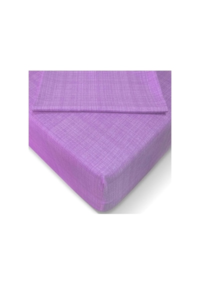 Özlü Fitted Lastikli Çift Kişilik Çarşaf Seti 160x200 -lila