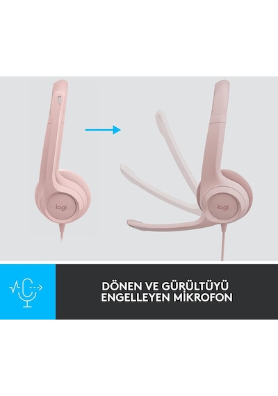 Logitech H390 Kablolu Kulak Üstü Mikrofonlu Kulaklık