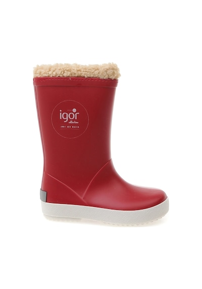 Igor Splash Nautico Borreguito Çocuk Kırmızı Çizme Kırmızı