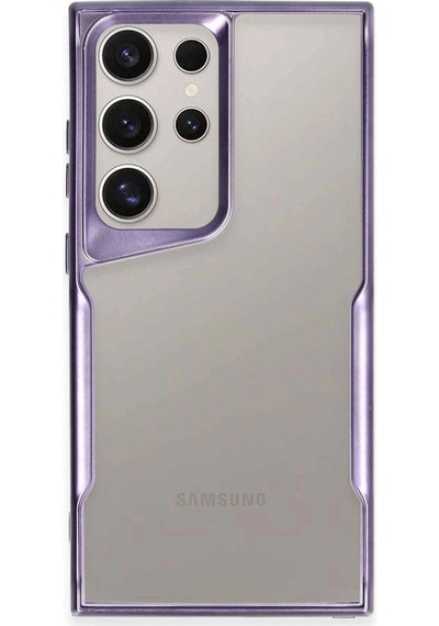 Samsung Galaxy S24 Ultra Kılıf Boyi Silikon Kapak - Derin Mor
