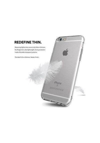 Ringke Air Apple Uyumlu iPhone 6s Plus/ 6 Plus İle Kılıf Smoke Black