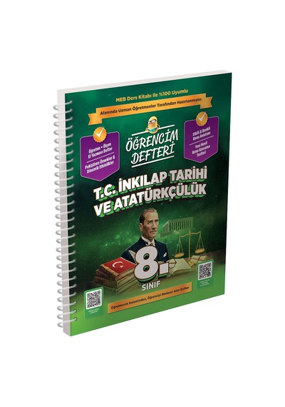 8.sınıf T.c. İnkılap Tarihi Ve Atatürkçülük Öğrencim Defteri Murat Eğitim Yayınları