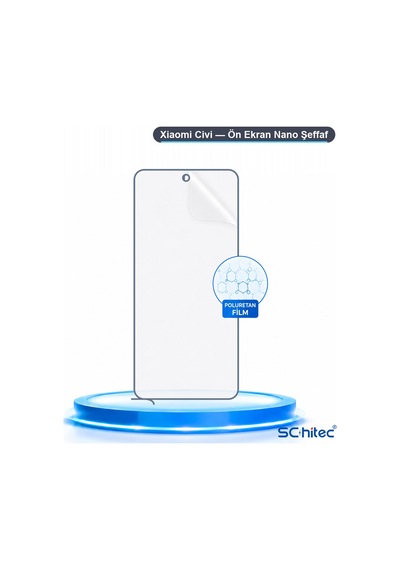 Xiaomi Civi Uyumlu Ön Yüzey Nano Şeffaf Hidrojel Ekran Koruyucu 01171820