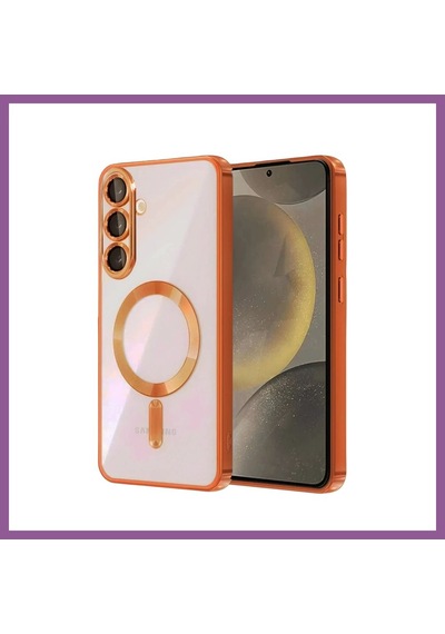 Bezos Samsung Galaxy A27 5g Uyumlu Kross Magneticsafe Kapak - Turuncu Rengaren