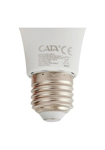 Cata Şarjlı Led Ampul 9 W Beyaz Ct-4229