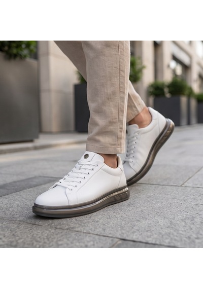 2274-zanelle Hakiki Full Duble Deri Üst Kalite Premıum Erkek Sneaker Ayakkabı Beyaz