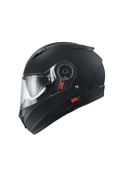 Motosiklet Çene Açılır Kask Güneş Vizörlü Ce Motor Kaskı Mat Black Edition Siyah