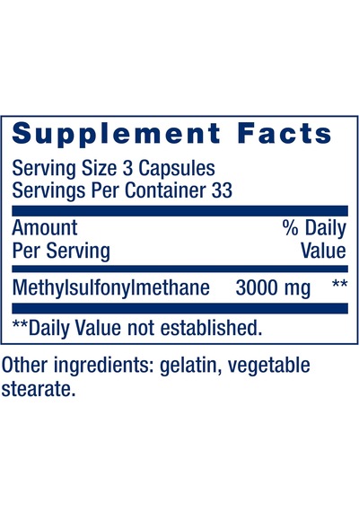Life Extension Msm 1000mg - 100 Kapsül