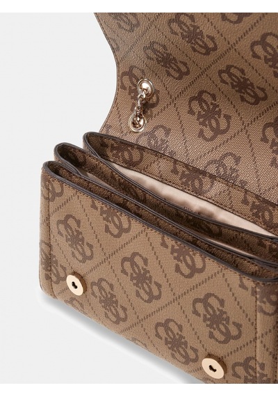 Guess Noelle Iı Dönüştürülebilir Kapaklı Çapraz Askılı Kadın Kahverengi Omuz Çantası Hwss9672210-lgw