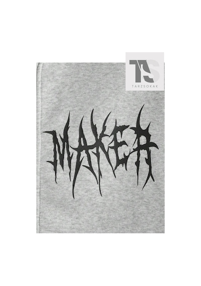 Tarzsokak Dream Maker Yazı Sweatshirt Fermuarlı Hırka Gri