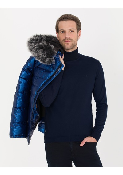 Pierre Cardin Lacivert Slim Fit Balıkçı Yaka Yün Karışımlı Basic Triko Kazak 50257302-vr033 Pierre Cardin Lacivert Slim Fit Balıkçı Yaka Yün Karışımlı Basic Triko Kazak 50257302-vr033