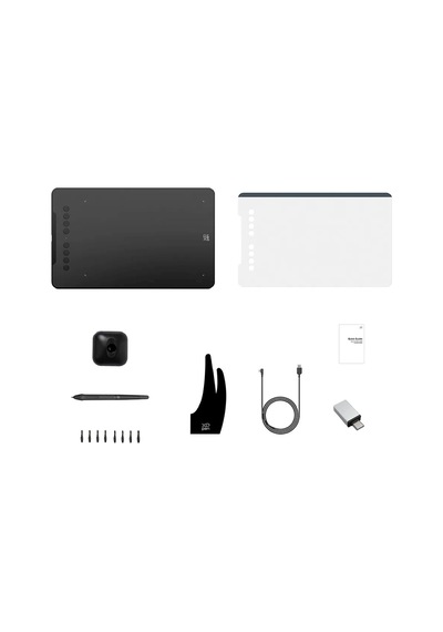 Deco01 V3 Grafik Tablet 16k 8 Kısayol Siyah