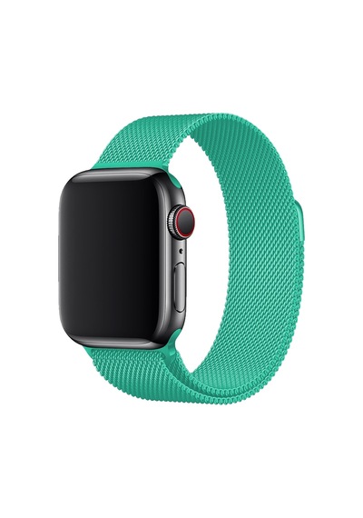 E2M Apple Uyumlu  Watch 42-44MM KRD-01 METAL HASIR TURKUAZ