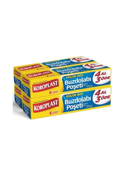 Koroplast Küçük Boy Buzdolabı Poşeti 40'lı 4 Paket 20 x 30 CM