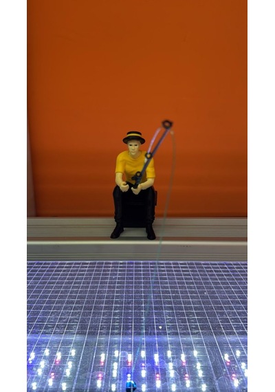 3d Balık Tutan Adam Sarı
