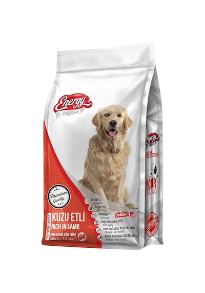 Energy Kuzu Etli Yetişkin Köpek Maması 3 KG