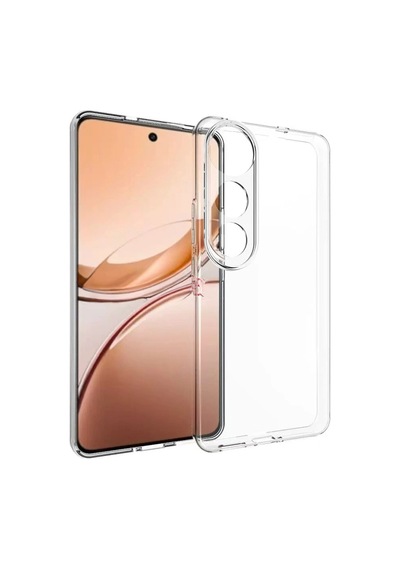 Vivo V50 Lite 4g Kılıf Zore Süper Silikon Kapak Şeffaf
