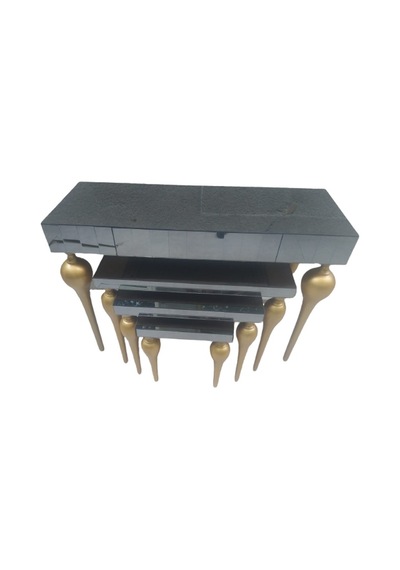 Dresuar-Zigon TOMBUL ayak Model Kayın Torna MDF tabla Parlak gold Boya İskelet Füme cam Kaplam El Yapım Sarı Dresuar-Zigon TOMBUL ayak Model Kayın Torna MDF tabla Parlak gold Boya İskelet Füme cam Kaplam El Yapım Sarı